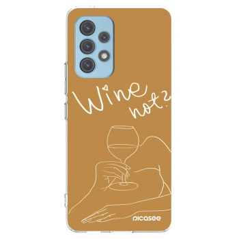 Picasee silikonový průhledný obal pro Samsung Galaxy A53 5G A536 - Wine not