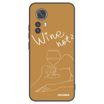 Picasee silikonový černý obal pro Xiaomi 12 Pro - Wine not