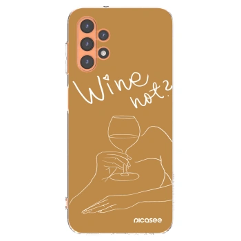 Picasee silikonový průhledný obal pro Samsung Galaxy A13 4G A135 - Wine not