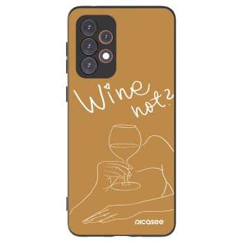 Picasee silikonový černý obal pro Samsung Galaxy A33 5G A336 - Wine not
