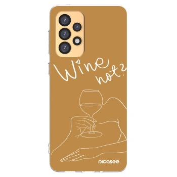 Picasee silikonový průhledný obal pro Samsung Galaxy A33 5G A336 - Wine not