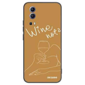 Picasee silikonový černý obal pro Vivo Y52 5G - Wine not