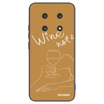 Picasee silikonový černý obal pro Honor Magic4 Lite 5G - Wine not