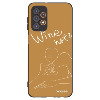 Picasee silikonový černý obal pro Samsung Galaxy A23 A236B 5G - Wine not