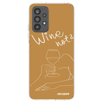 Picasee silikonový průhledný obal pro Samsung Galaxy A73 5G - Wine not