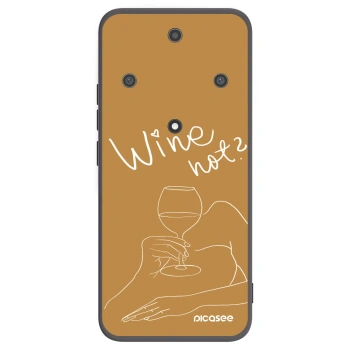 Picasee silikonový černý obal pro Honor Magic5 Lite 5G - Wine not