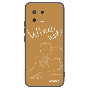 Picasee silikonový černý obal pro Xiaomi 13 Pro - Wine not
