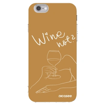 Picasee silikonový průhledný obal pro Apple iPhone 6/6S - Wine not