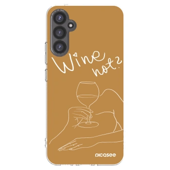 Picasee silikonový průhledný obal pro Samsung Galaxy A34 5G A346B - Wine not