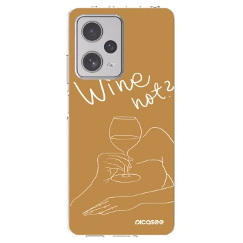 Picasee silikonový průhledný obal pro Xiaomi Redmi Note 12 Pro+ 5G - Wine not