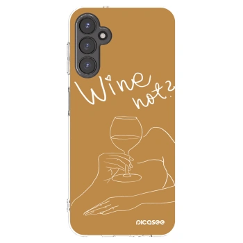 Picasee silikonový průhledný obal pro Samsung Galaxy A14 4G A145R - Wine not