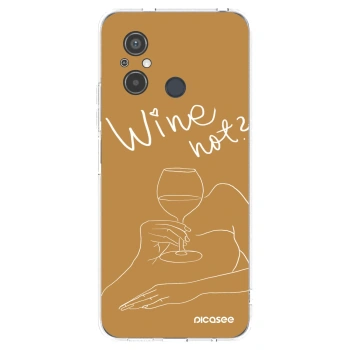 Picasee silikonový průhledný obal pro Xiaomi Redmi 12C - Wine not