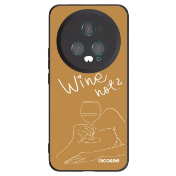 Picasee silikonový černý obal pro Honor Magic5 Pro - Wine not