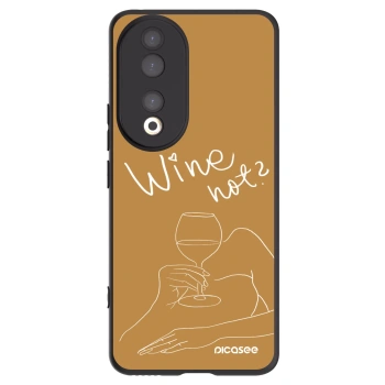 Picasee silikonový černý obal pro Honor 90 5G - Wine not