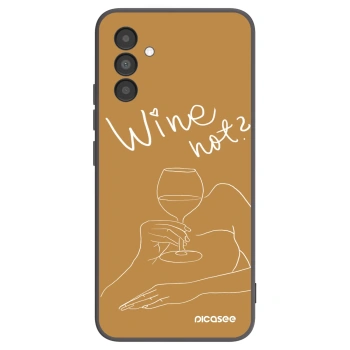 Picasee silikonový černý obal pro Samsung Galaxy A04s A047F - Wine not