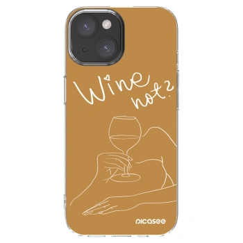 Picasee silikonový průhledný obal pro Apple iPhone 15 - Wine not