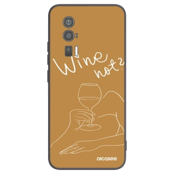 Picasee silikonový černý obal pro Xiaomi Poco F5 Pro 5G - Wine not