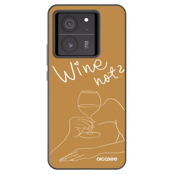 Picasee silikonový černý obal pro Xiaomi 13T Pro - Wine not
