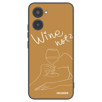 Picasee silikonový černý obal pro Realme 10 4G - Wine not