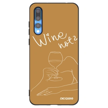 Picasee silikonový černý obal pro Huawei P20 Pro - Wine not
