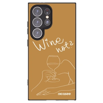 Picasee silikonový černý obal pro Samsung Galaxy S24 Ultra S928B 5G - Wine not