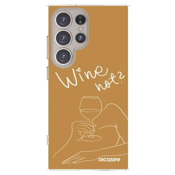 Picasee silikonový průhledný obal pro Samsung Galaxy S24 Ultra S928B 5G - Wine not