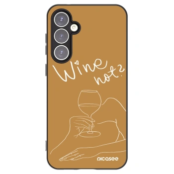Picasee silikonový černý obal pro Samsung Galaxy S23 FE S711B - Wine not
