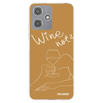 Picasee silikonový průhledný obal pro Xiaomi Redmi 12 5G - Wine not