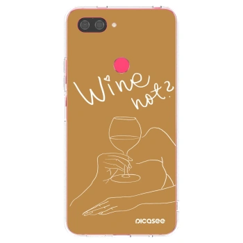 Picasee silikonový průhledný obal pro Xiaomi Mi 8 Lite - Wine not