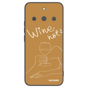 Picasee silikonový černý obal pro Realme 11 Pro+ - Wine not
