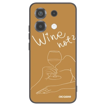 Picasee silikonový černý obal pro Xiaomi Poco X6 - Wine not