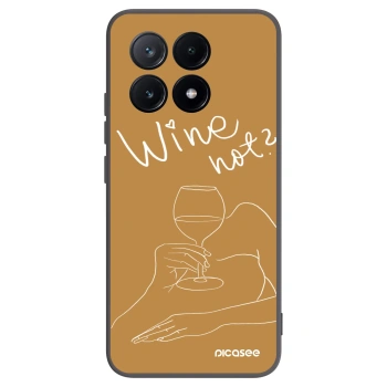Picasee silikonový černý obal pro Xiaomi Poco X6 Pro - Wine not