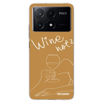 Picasee silikonový průhledný obal pro Xiaomi Poco X6 Pro - Wine not