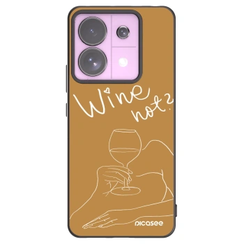 Picasee silikonový černý obal pro Xiaomi Redmi Note 13 Pro 5G - Wine not