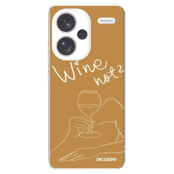 Picasee silikonový průhledný obal pro Xiaomi Redmi Note 13 Pro+ 5G - Wine not