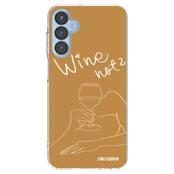 Picasee silikonový průhledný obal pro Samsung Galaxy A15 A156B 5G - Wine not