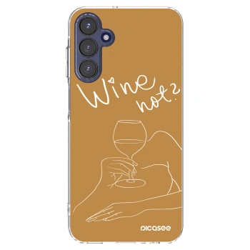 Picasee silikonový průhledný obal pro Samsung Galaxy A15 A155F 4G - Wine not