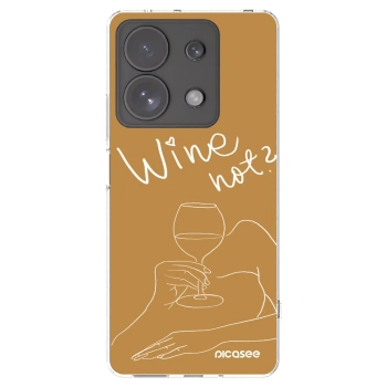 Picasee silikonový průhledný obal pro Xiaomi Redmi Note 13 Pro 4G - Wine not