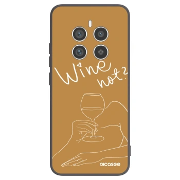 Picasee silikonový černý obal pro Realme 12 Pro 5G - Wine not