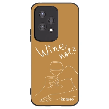 Picasee silikonový černý obal pro Honor 200 Lite - Wine not