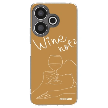 Picasee silikonový průhledný obal pro Xiaomi Redmi 13 4G - Wine not