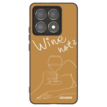 Picasee silikonový černý obal pro Xiaomi 14T - Wine not