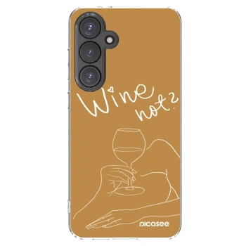 Picasee silikonový průhledný obal pro Samsung Galaxy S24 FE S721B - Wine not