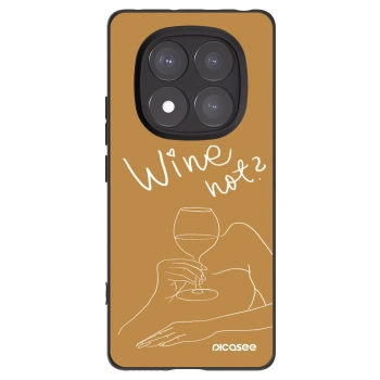 Picasee silikonový černý obal pro Xiaomi Redmi Note 14 Pro+ 5G - Wine not