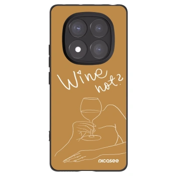 Picasee silikonový černý obal pro Xiaomi Redmi Note 14 Pro 5G - Wine not