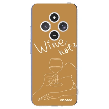 Picasee silikonový průhledný obal pro Xiaomi Redmi 14C - Wine not