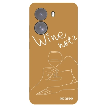 Picasee silikonový černý obal pro Xiaomi Poco X7 - Wine not
