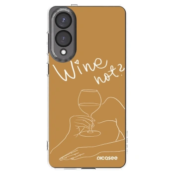 Picasee silikonový průhledný obal pro Samsung Galaxy S25 Edge 5G - Wine not