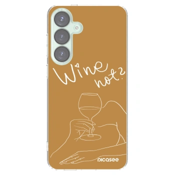 Picasee silikonový průhledný obal pro Samsung Galaxy S25+ 5G - Wine not