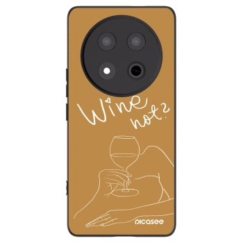 Picasee silikonový černý obal pro Honor Magic7 Lite 5G - Wine not